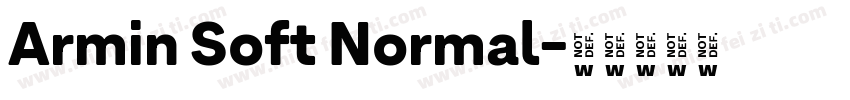Armin Soft Normal字体转换